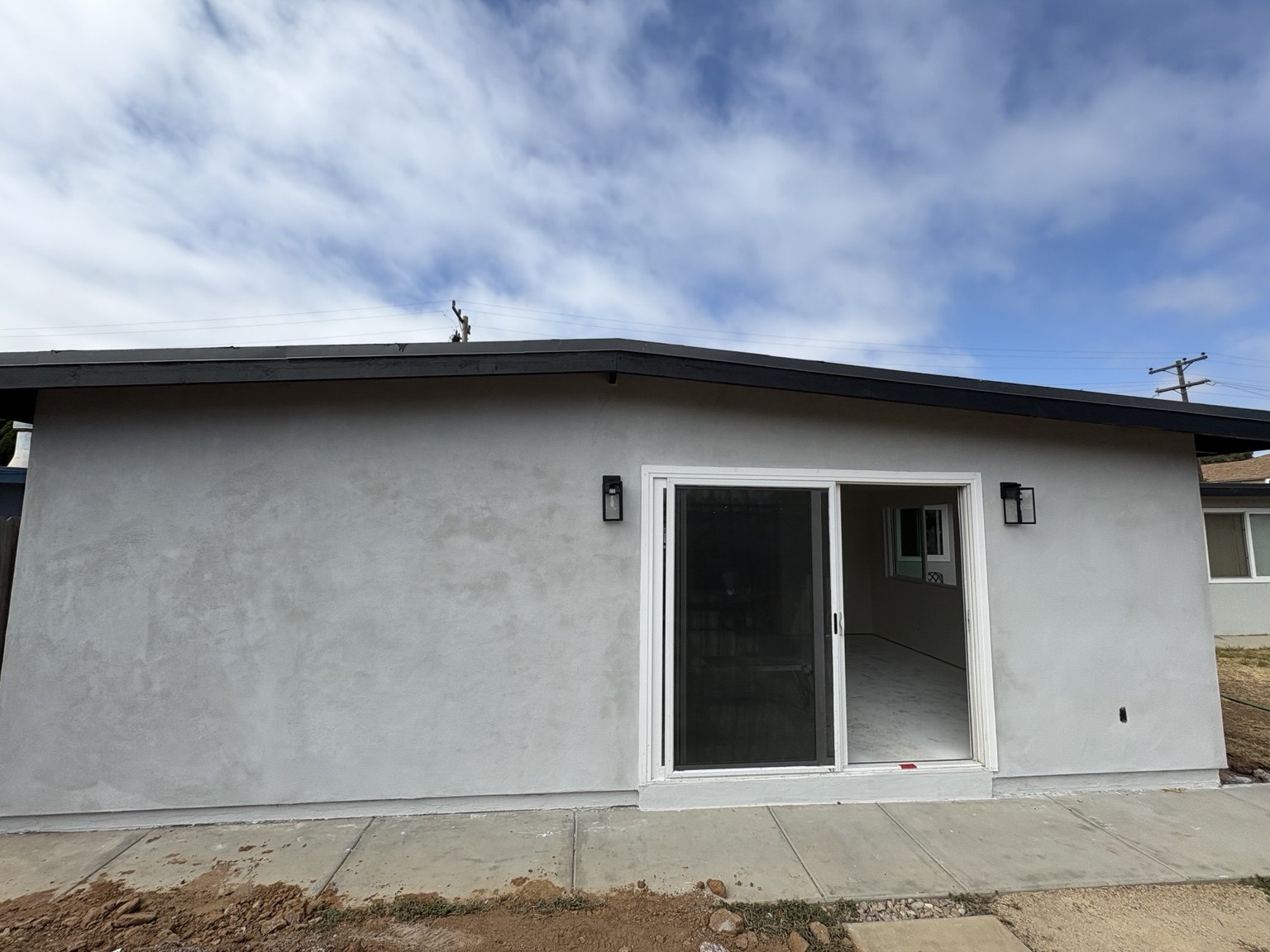 Exterior finished